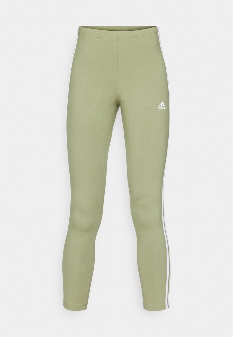adidas Sportswear adidas Sportswear ESSENTIALS 3 STRIPES HIGH WAISTED - Leggings - tent green Black Friday Preise
