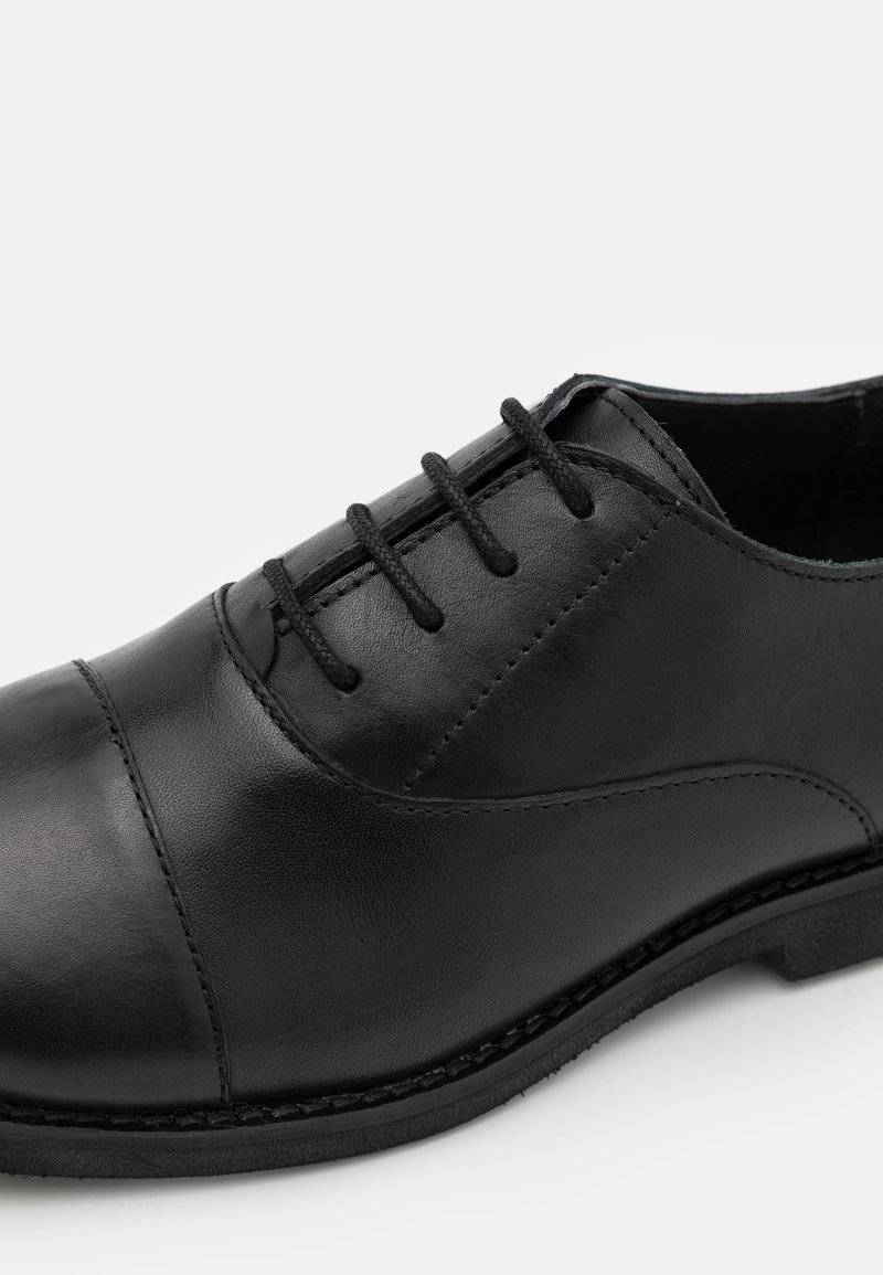 Friboo Friboo LEATHER - Lace-ups - black Limitierter Zeitrabatt