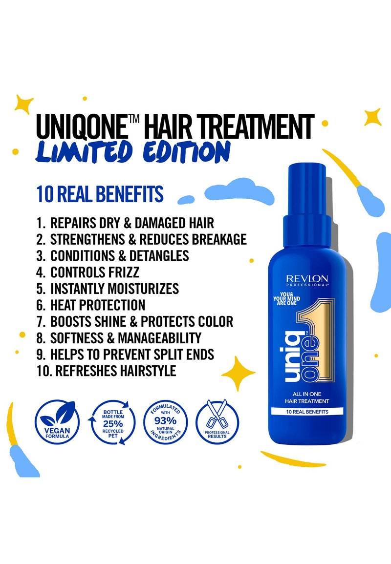 Revlon Professional Revlon Professional UNIQONE LIMITED EDITION RELAXING FRAGRANCE LEAVE-IN PROFESSIONAL MULTI-BENEFIT HAIR TREATMENT - REPAIR, DETANGLE, CONTROL FRIZZ & STYLE - Hair treatment Heißer Verkauf