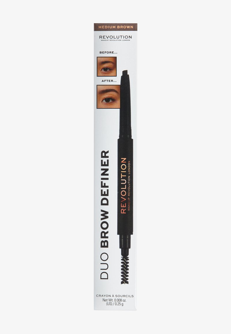 Makeup Revolution Makeup Revolution REVOLUTION DUO BROW DEFINER PENCIL - Eyebrow pencil - medium brown VIP-Rabatte
