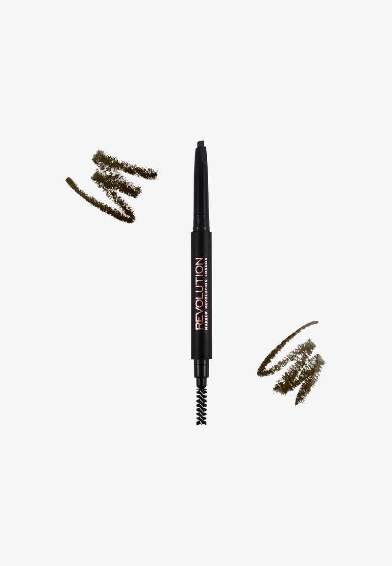 Makeup Revolution Makeup Revolution REVOLUTION DUO BROW DEFINER PENCIL - Eyebrow pencil - medium brown VIP-Rabatte