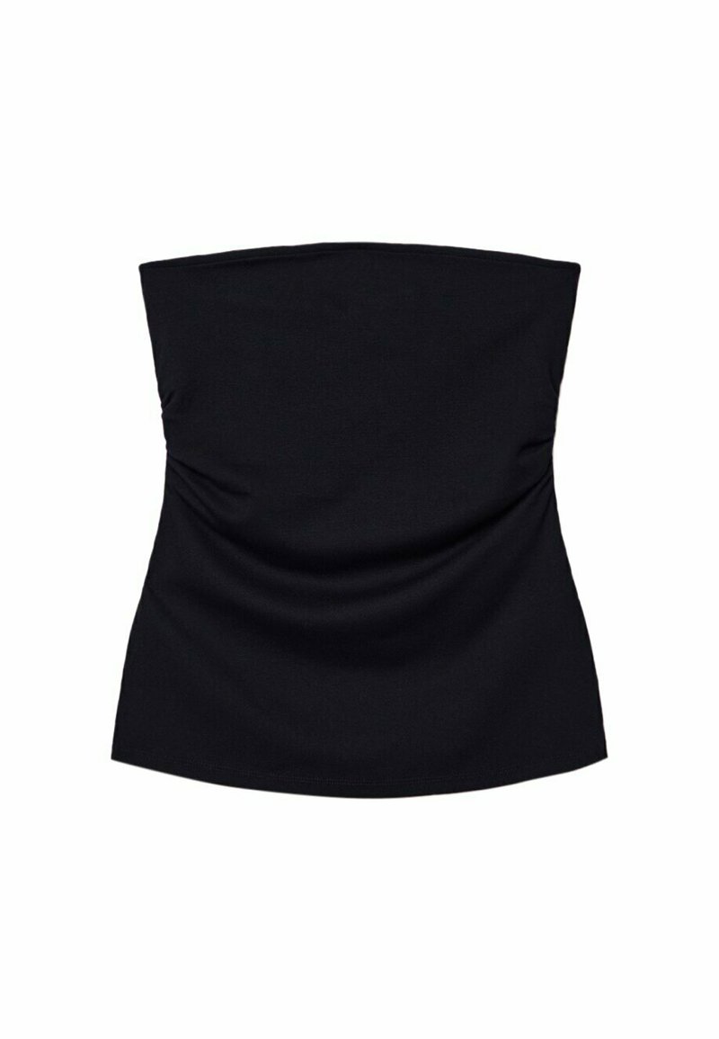 Stradivarius Stradivarius BANDEAU WITH SIDE VENTS - Top - black Letzte 2 Tage