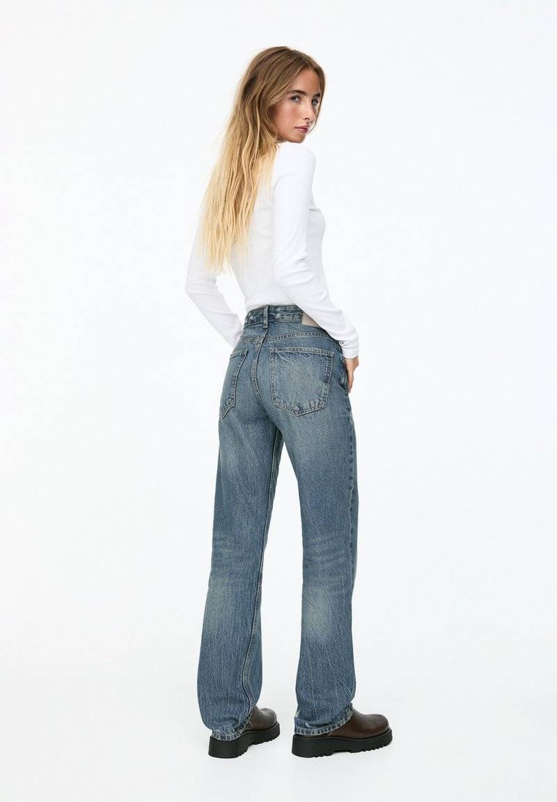 PULL&BEAR PULL&BEAR MID - Straight leg jeans - blue Nur für heute