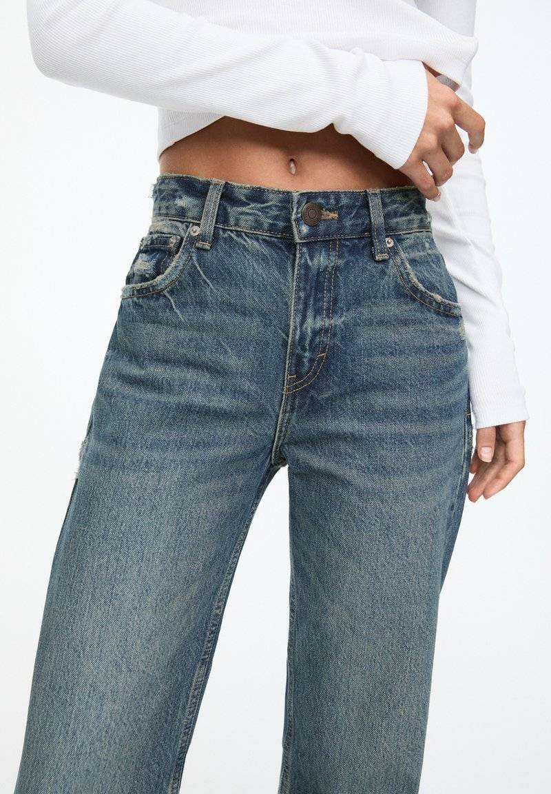 PULL&BEAR PULL&BEAR MID - Straight leg jeans - blue Nur für heute