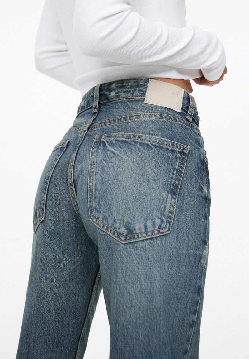 PULL&BEAR PULL&BEAR MID - Straight leg jeans - blue Nur für heute
