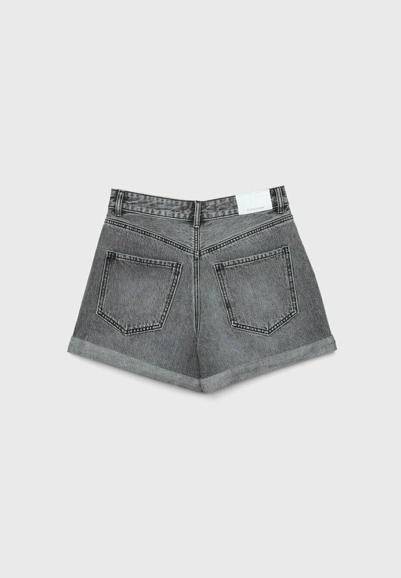 Stradivarius Stradivarius MOM - Denim shorts - grey denim Discount Store für neue Produkte
