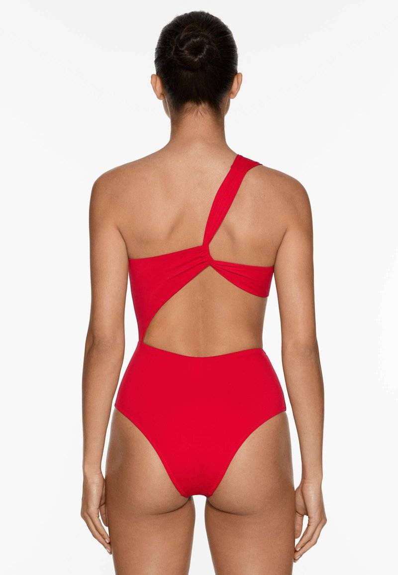 OYSHO OYSHO ASYMMETRIC - Swimsuit - red Clearance-Verkauf