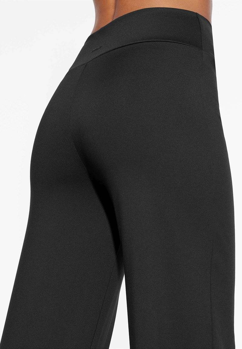 OYSHO OYSHO HIGH-RISE COMFORTLUX STRAIGHT-LEG - Trousers - black Blitzverkäufe