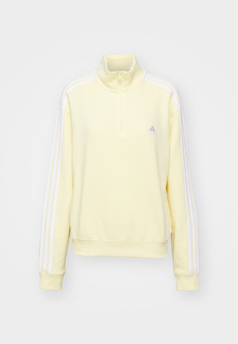 adidas Sportswear adidas Sportswear ESSENTIALS 3-STRIPES QUARTER ZIP - Sweatshirt - almost yellow Black Friday Preise