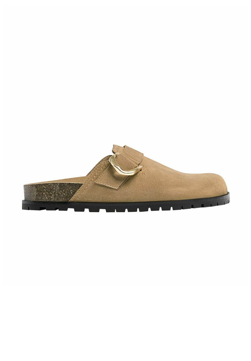 Stradivarius Stradivarius WITH BUCKLE DETAILS - Clogs - beige Kostenloser Versand