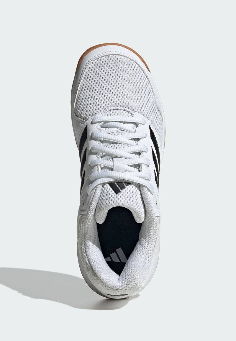 adidas Performance adidas Performance SPEEDCOURT INDOOR KIDS - Stability running shoes - cloud white core black gum Versandkostenfrei