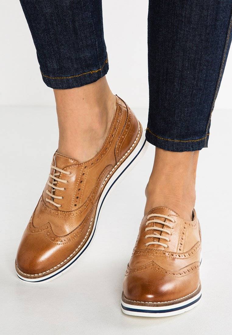 Anna Field Anna Field LEATHER - Casual lace-ups - cognac Saisonschlussverkauf