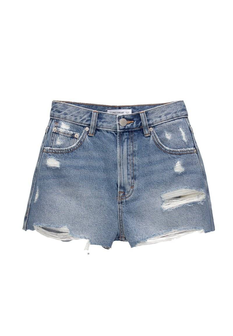 PULL&BEAR PULL&BEAR Denim shorts - blue denim Neueste Stile