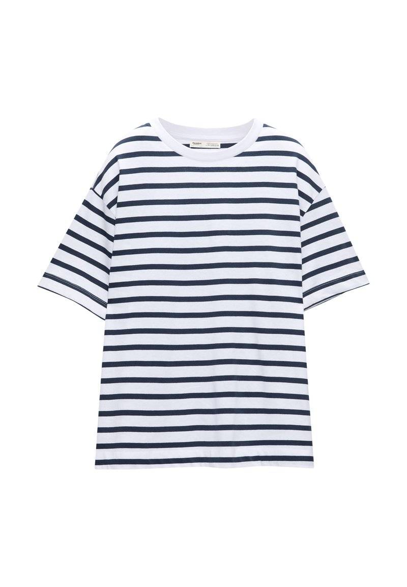 PULL&BEAR PULL&BEAR SHORT SLEEVE - Basic T-shirt - dark blue Letzte 2 Tage