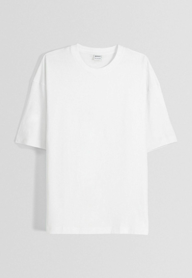 Bershka Bershka SHORT SLEEVE - Basic T-shirt - white Discount Store für neue Produkte