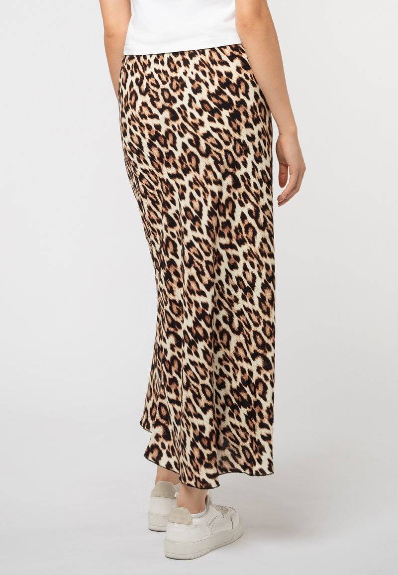 Sublevel Sublevel LEOPARDEN - Maxi skirt - middle brown Super Rabatt