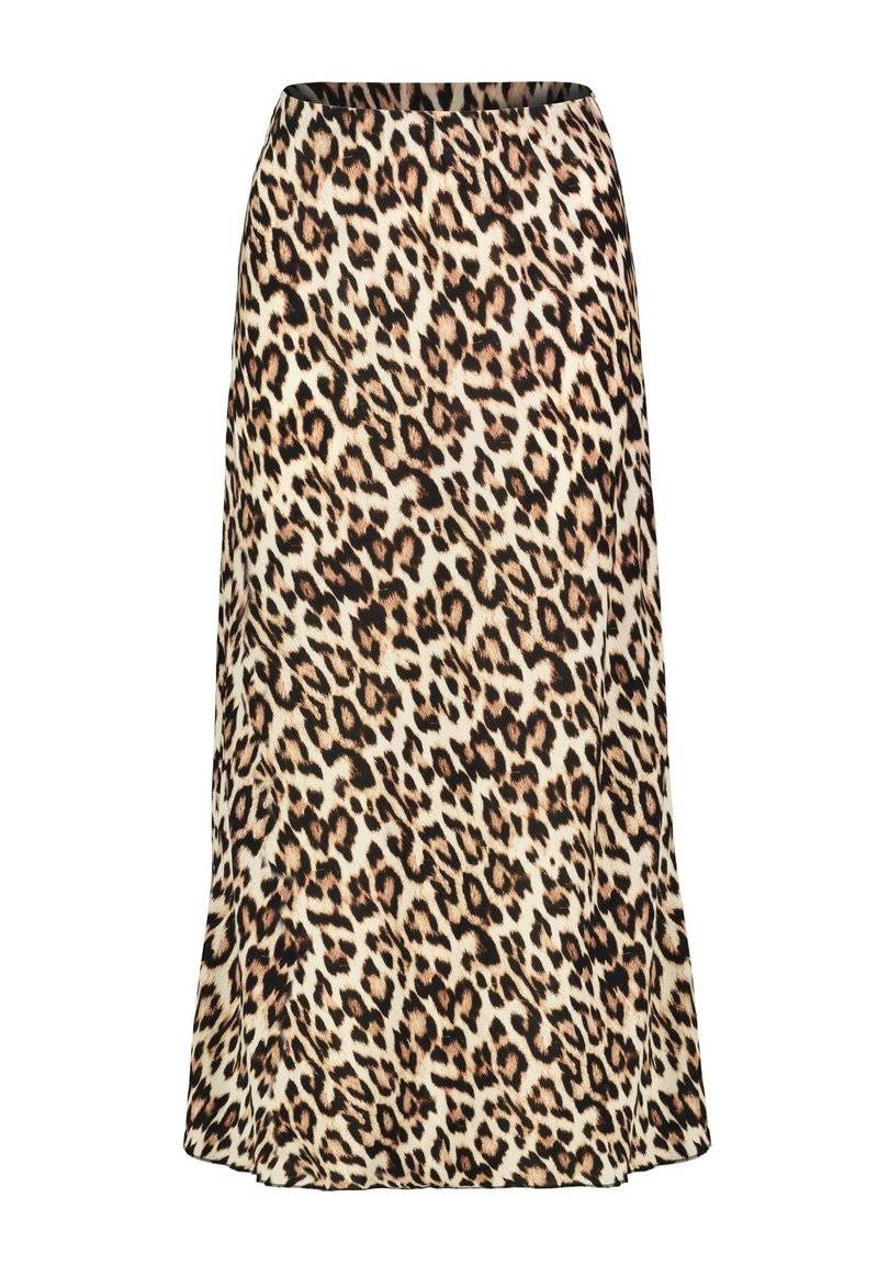 Sublevel Sublevel LEOPARDEN - Maxi skirt - middle brown Super Rabatt