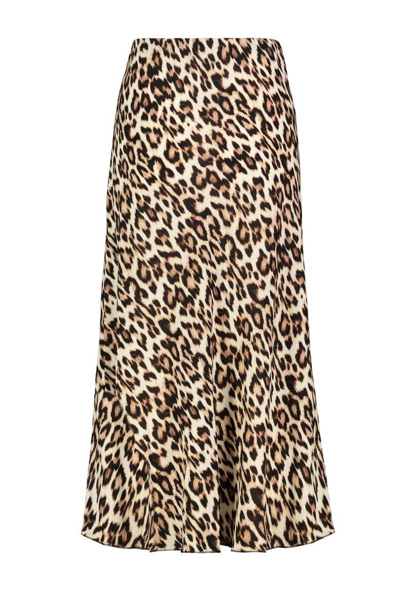Sublevel Sublevel LEOPARDEN - Maxi skirt - middle brown Super Rabatt