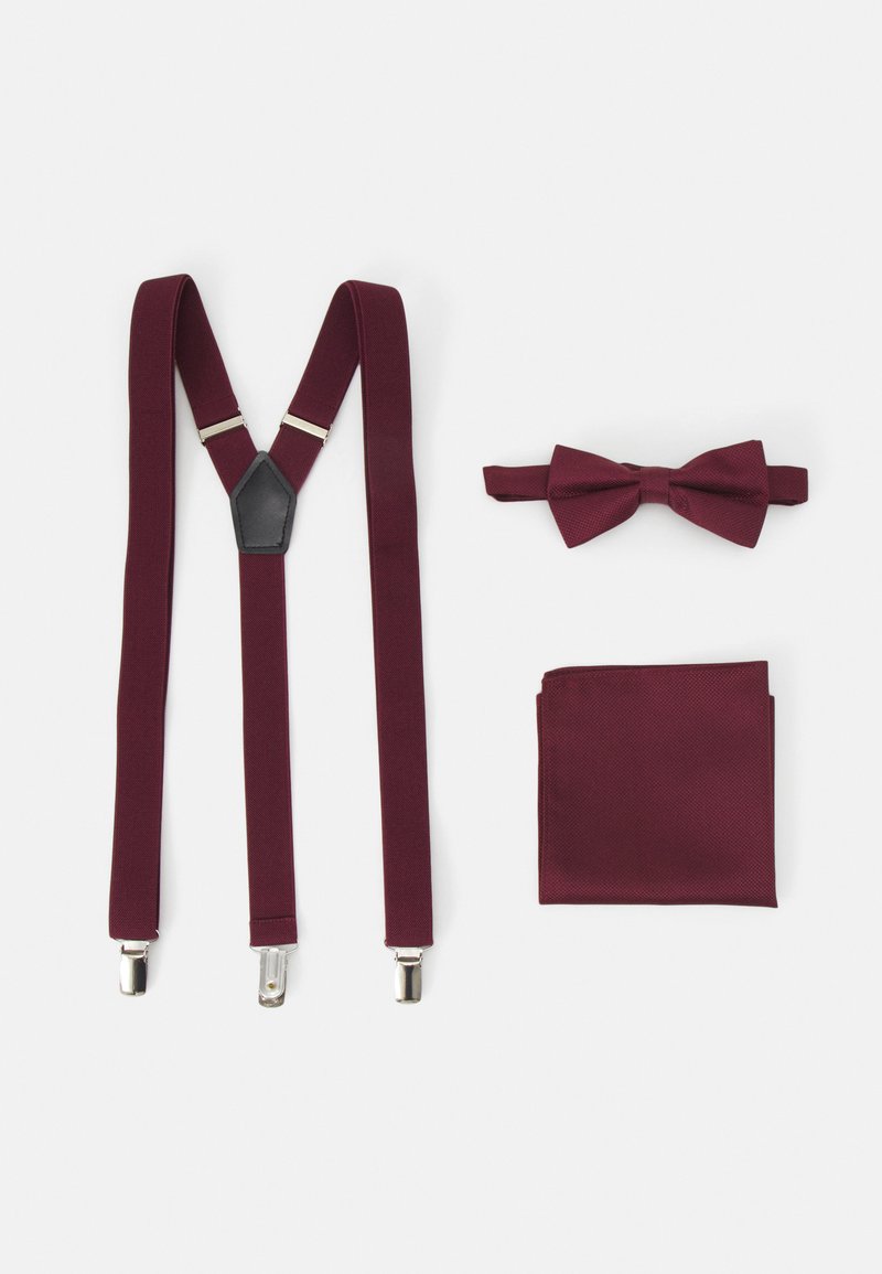 Pier One Pier One SUSPENDER/HOSENTRÄGER SET - Pocket square - bordeaux Rabatte dieses Monats