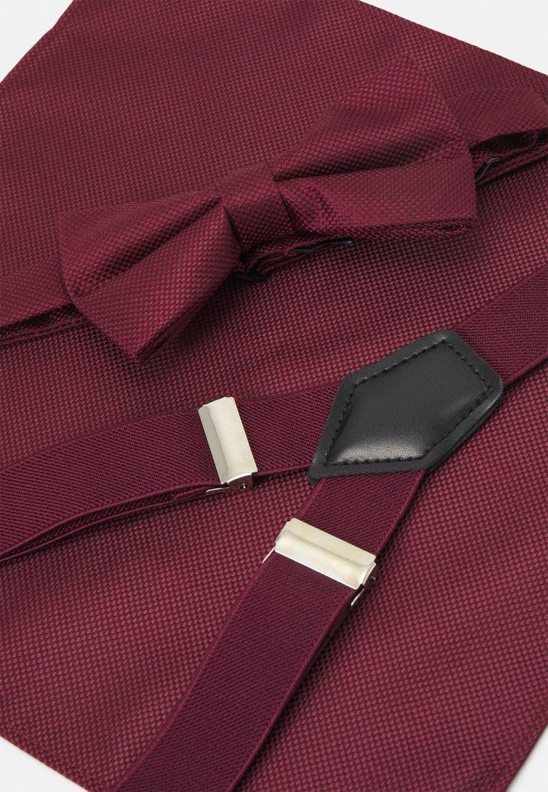 Pier One Pier One SUSPENDER/HOSENTRÄGER SET - Pocket square - bordeaux Rabatte dieses Monats