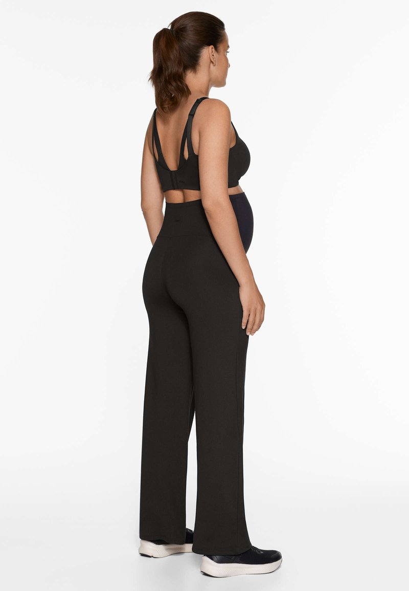 OYSHO OYSHO COMFORTLUX MATERNITY STRAIGHT-LEG - Trousers - black Großer Ausverkauf