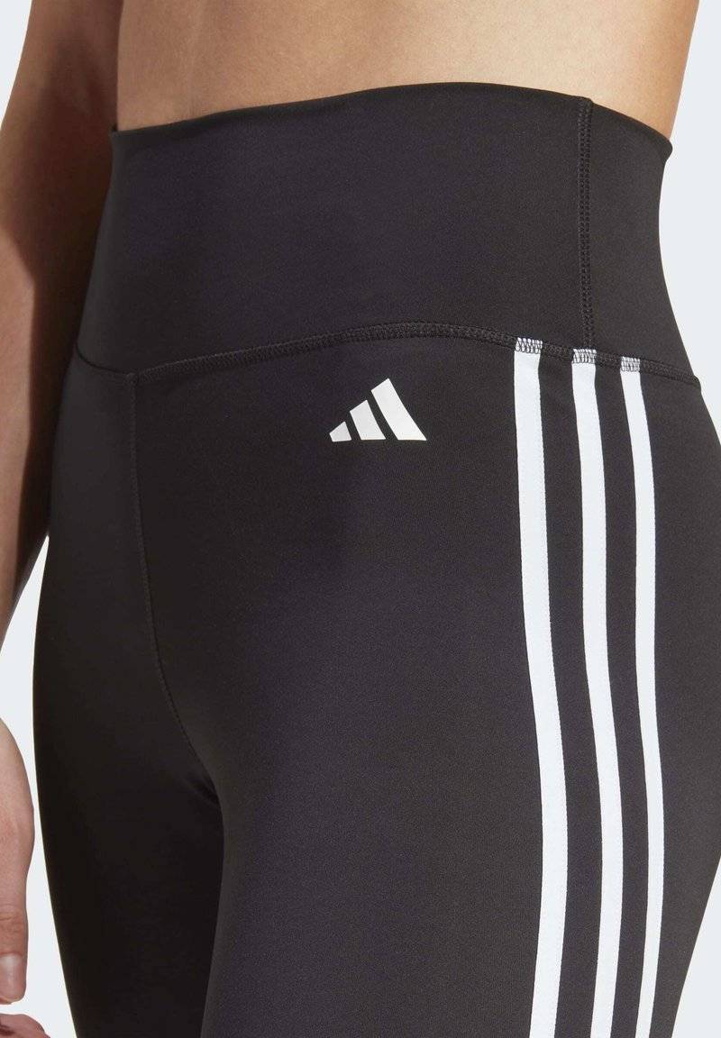 adidas Performance adidas Performance ESSENTIALS 3-STRIPES HIGH-WAISTED 7/8 - Leggings - black Zeitbegrenzte Promotion
