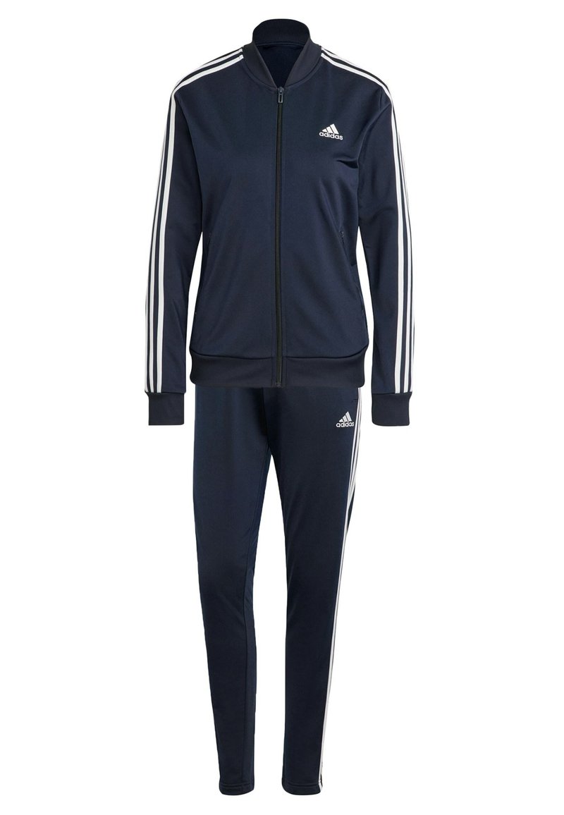 adidas Sportswear adidas Sportswear ESSENTIALS 3-STRIPES - Tracksuit - legend ink white Nur noch ein Tag übrig