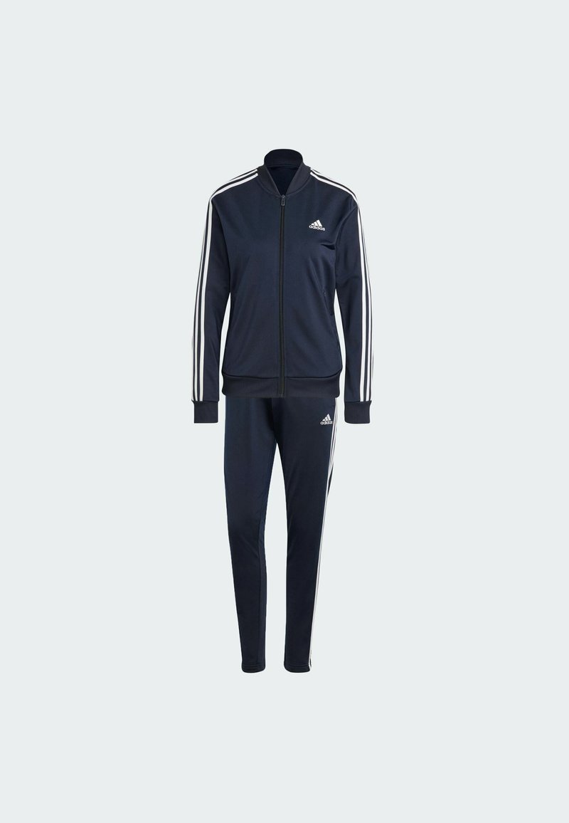 adidas Sportswear adidas Sportswear ESSENTIALS 3-STRIPES - Tracksuit - legend ink white Nur noch ein Tag übrig