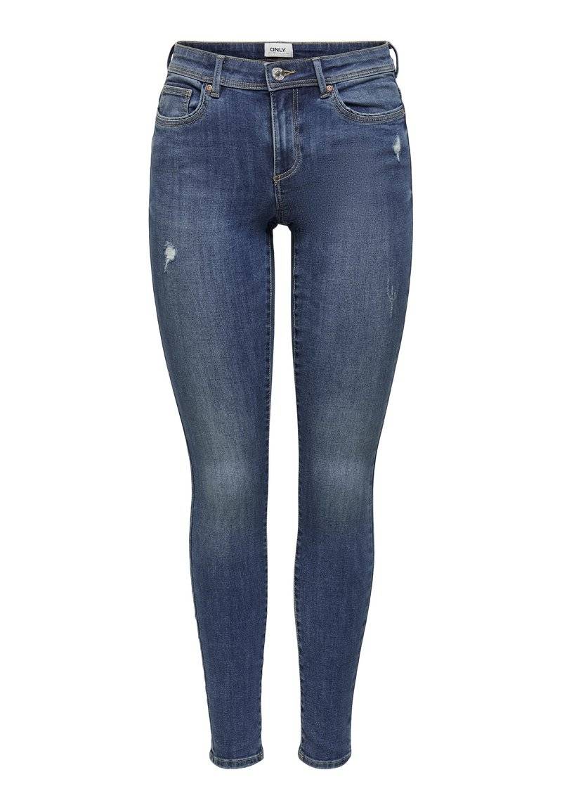 ONLY ONLY ONLWAUW LIFE MID - Jeans Skinny Fit - medium blue denim Saisonschlussverkauf