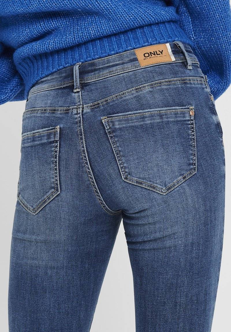 ONLY ONLY ONLWAUW LIFE MID - Jeans Skinny Fit - medium blue denim Saisonschlussverkauf