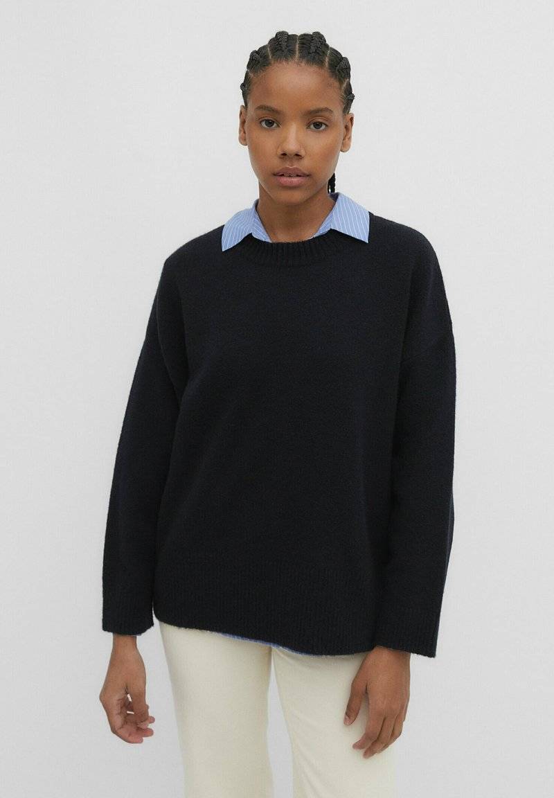 Stradivarius Stradivarius SOFT-TOUCH - Jumper - dark blue