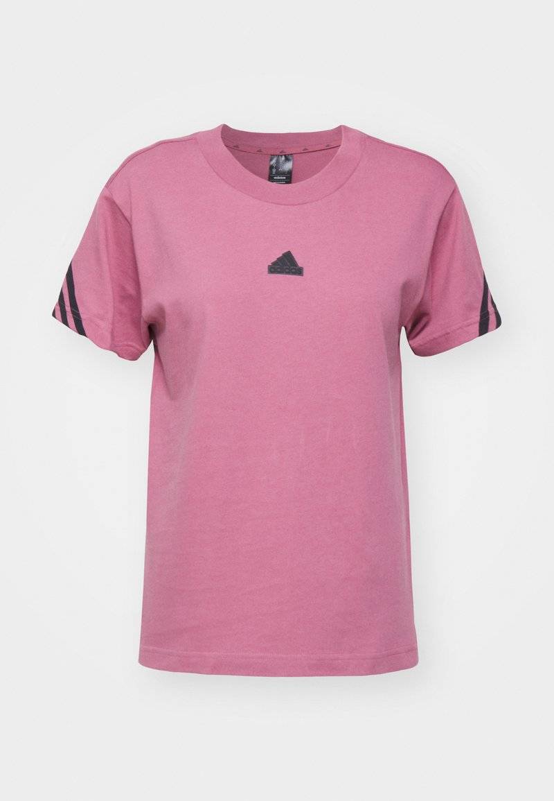 adidas Sportswear adidas Sportswear FUTURE ICONS THREE STRIPES - Print T-shirt - preloved crimson Letzter Tag