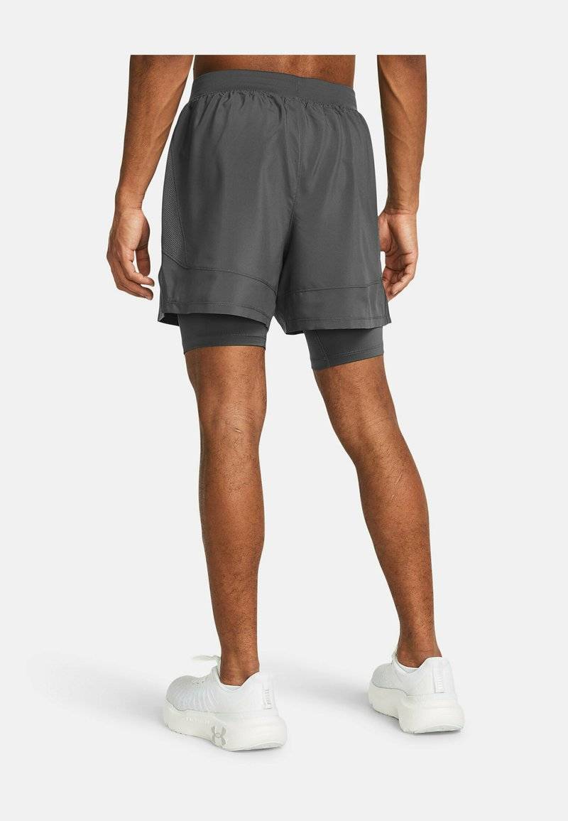 Under Armour Under Armour LAUNCH SHORTS 2-IN-1 - Sports shorts - castlerock Bis zu 50% Rabatt