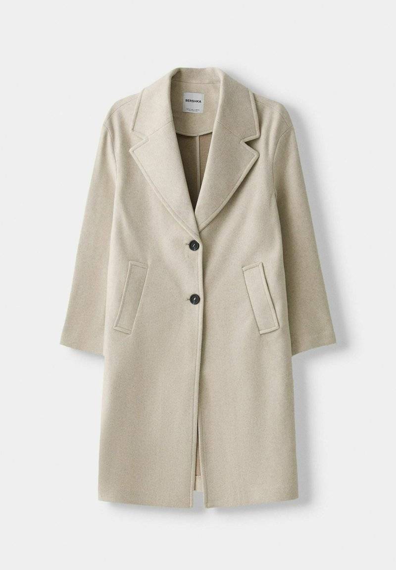 Bershka Bershka SOFT - Classic coat - white Kostenloser Versand