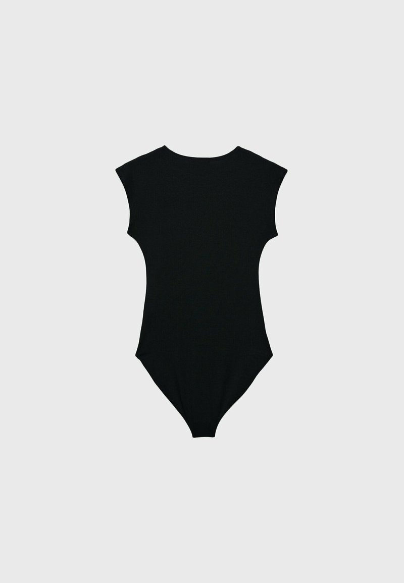 Stradivarius Stradivarius MINI SLEEVE - Print T-shirt - black Limitierter Zeitrabatt