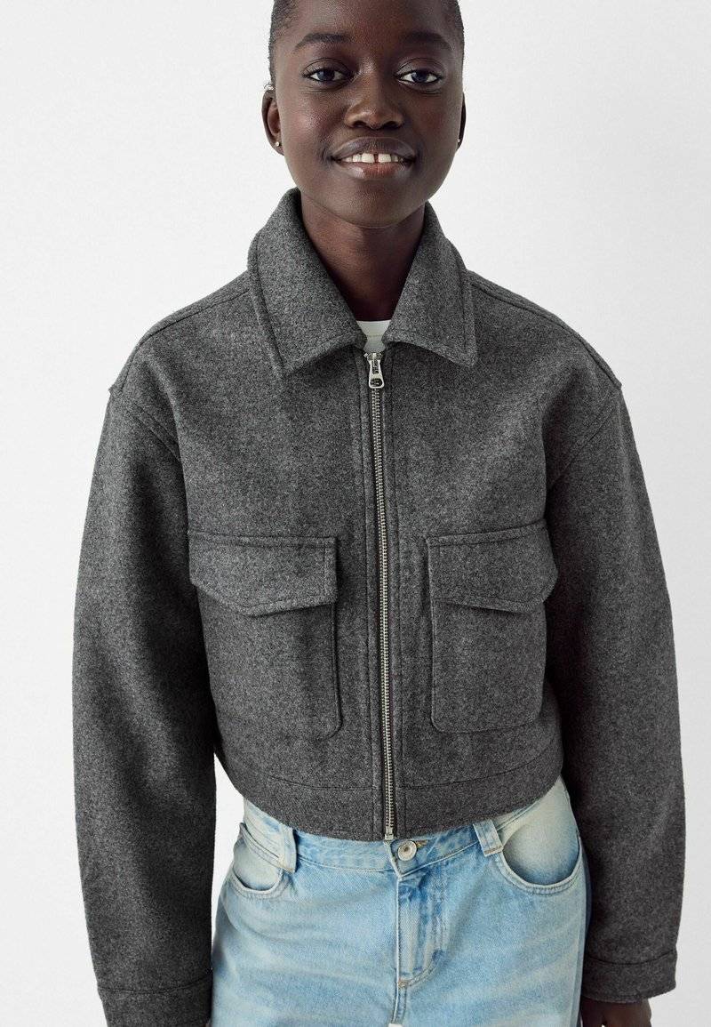 Bershka Bershka Summer jacket - blue grey Versandkostenfrei