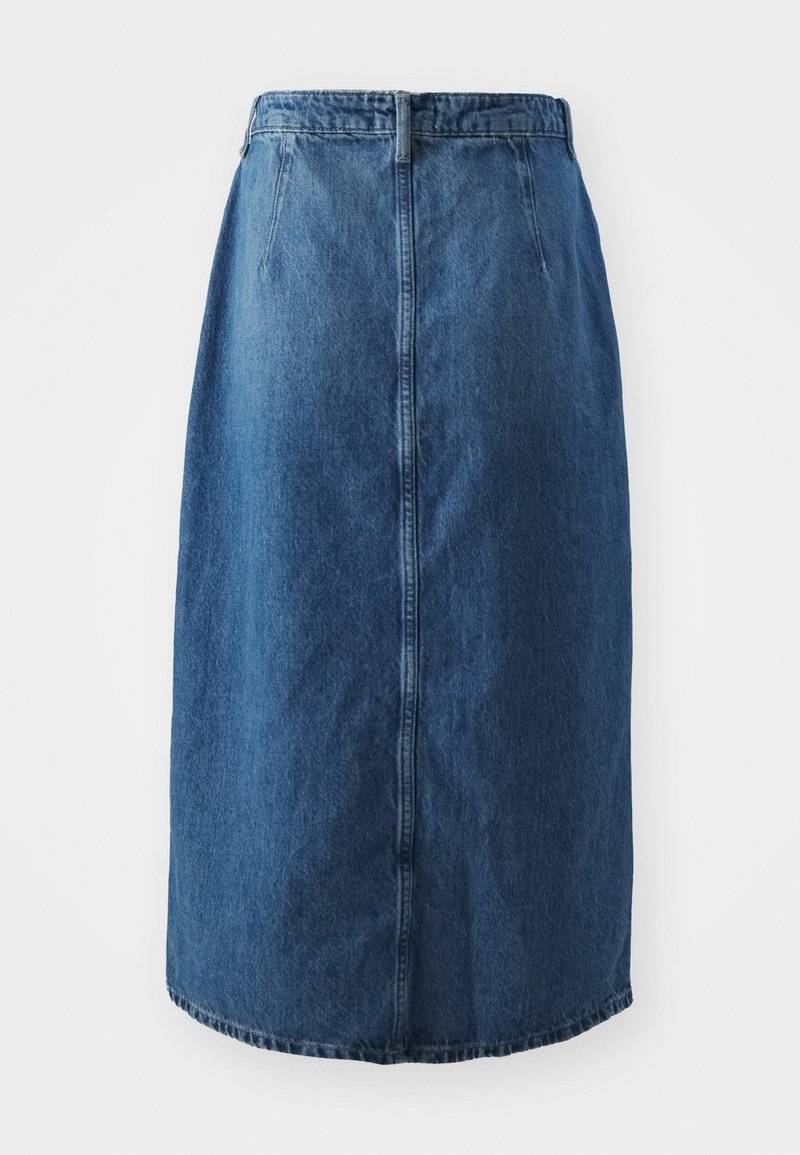 ONLY ONLY ONLCECE MIDI BUTTON SKIRT - A-line skirt - medium blue denim Exklusivangebot