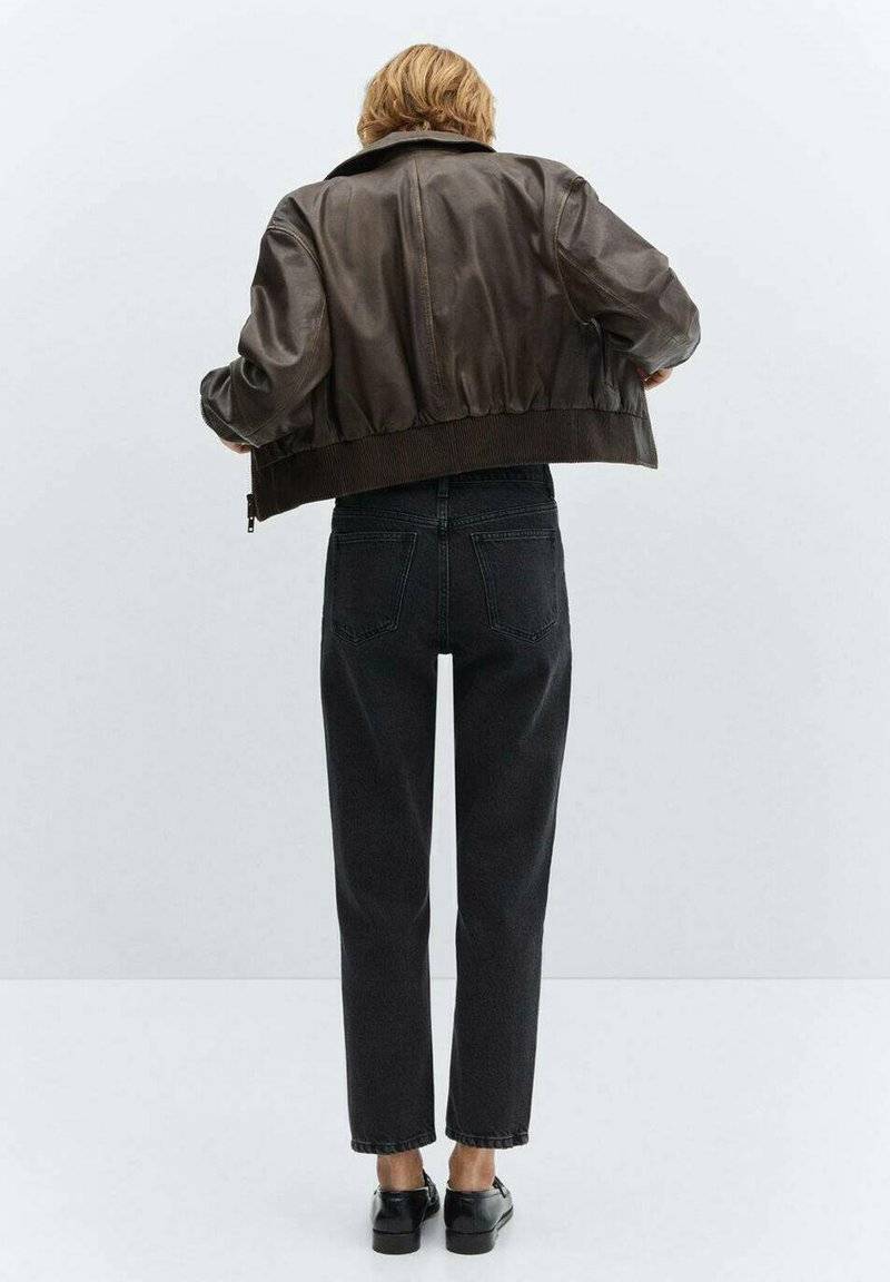 Mango Mango Straight leg jeans - black denim Osterangebot