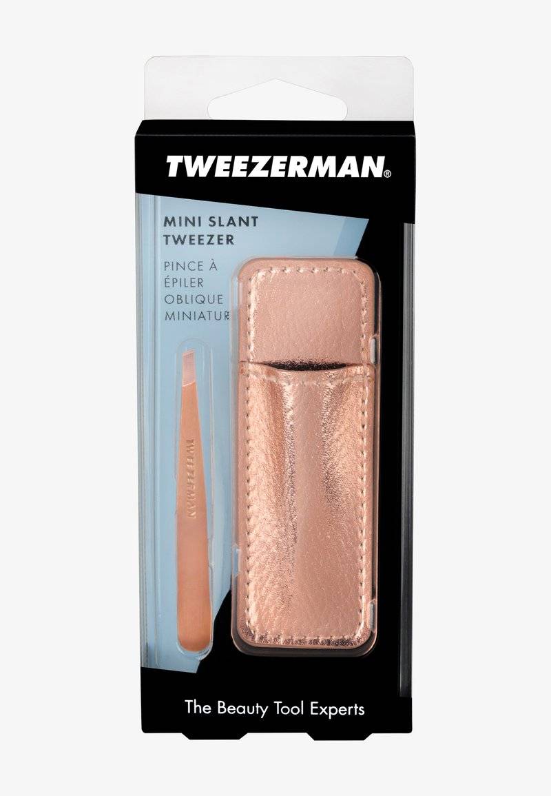 TWEEZERMAN TWEEZERMAN ROSE GOLD MINI SLANT WITH CASE - Hair removal tool Valentinstagsangebot