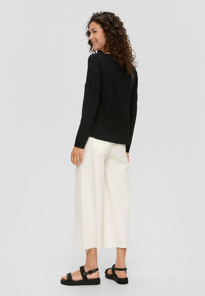 s.Oliver s.Oliver MIT U-BOOT-AUSSCHNITT - Long sleeved top - schwarz Fabrikverkauf