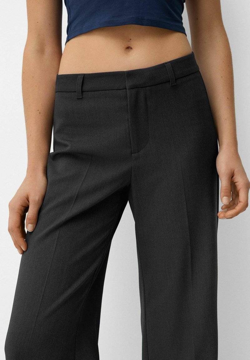 Bershka Bershka Trousers - mottled grey Limitierter Zeitrabatt