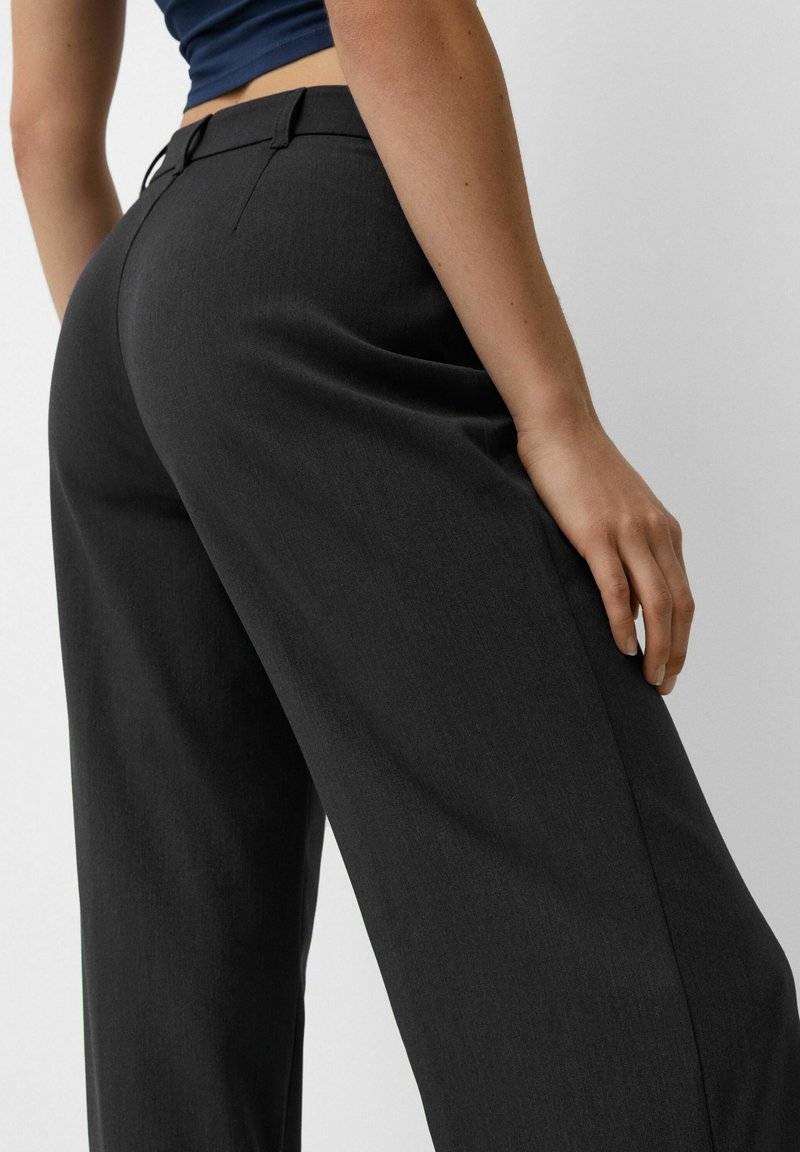 Bershka Bershka Trousers - mottled grey Limitierter Zeitrabatt