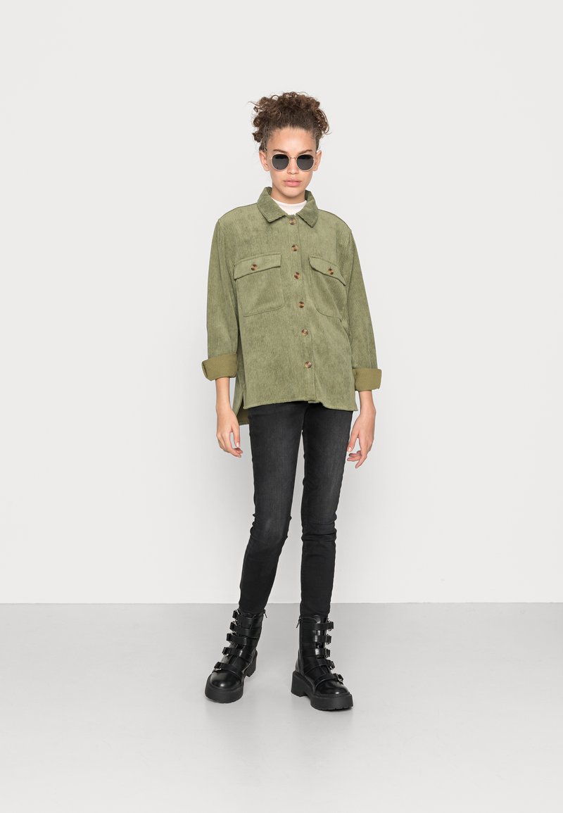 Pieces Pieces PCEFFI - Button-down blouse - olivine Online Shopping