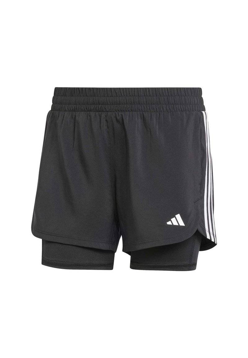 adidas Performance adidas Performance PACER 3-STRIPES WOVEN - Sports shorts - black Heißer Verkauf
