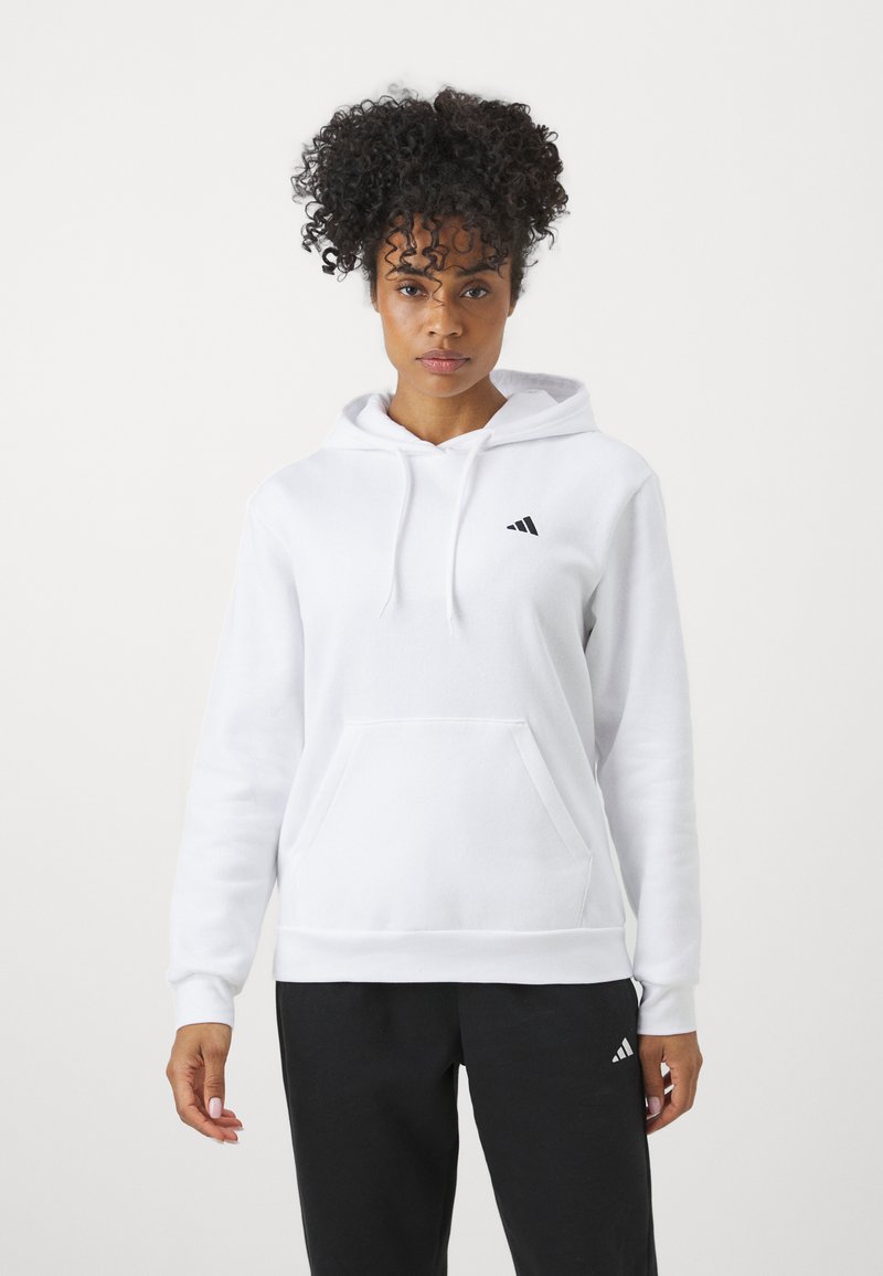 adidas Sportswear adidas Sportswear ESSENTIALS SMALL LOGO FEEL COZY HOODIE - Hoodie - white Online Outlet