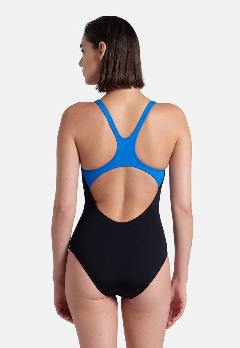 Arena Arena REFLECTING - Swimsuit - black blue river Zeitlich begrenztes Angebot