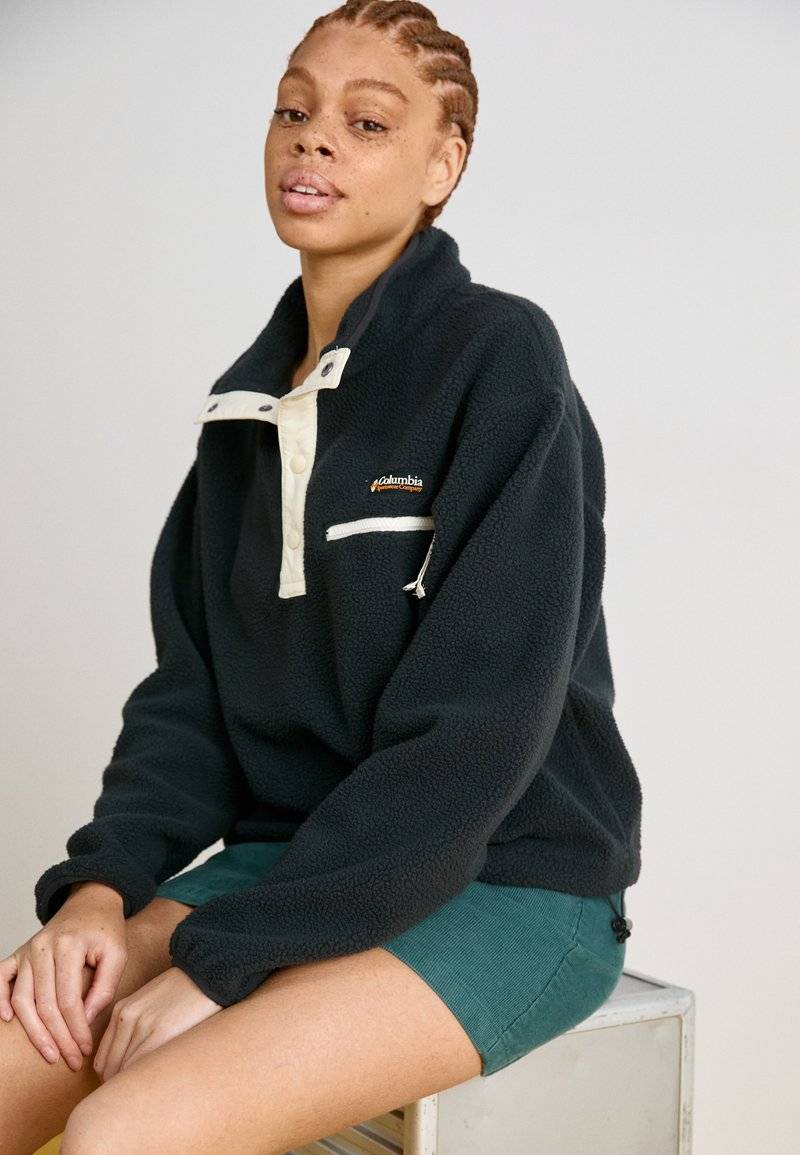 Columbia Columbia HELVETIA™ CROPPED HALF SNAP - Fleece jumper - black Super Sparpreis