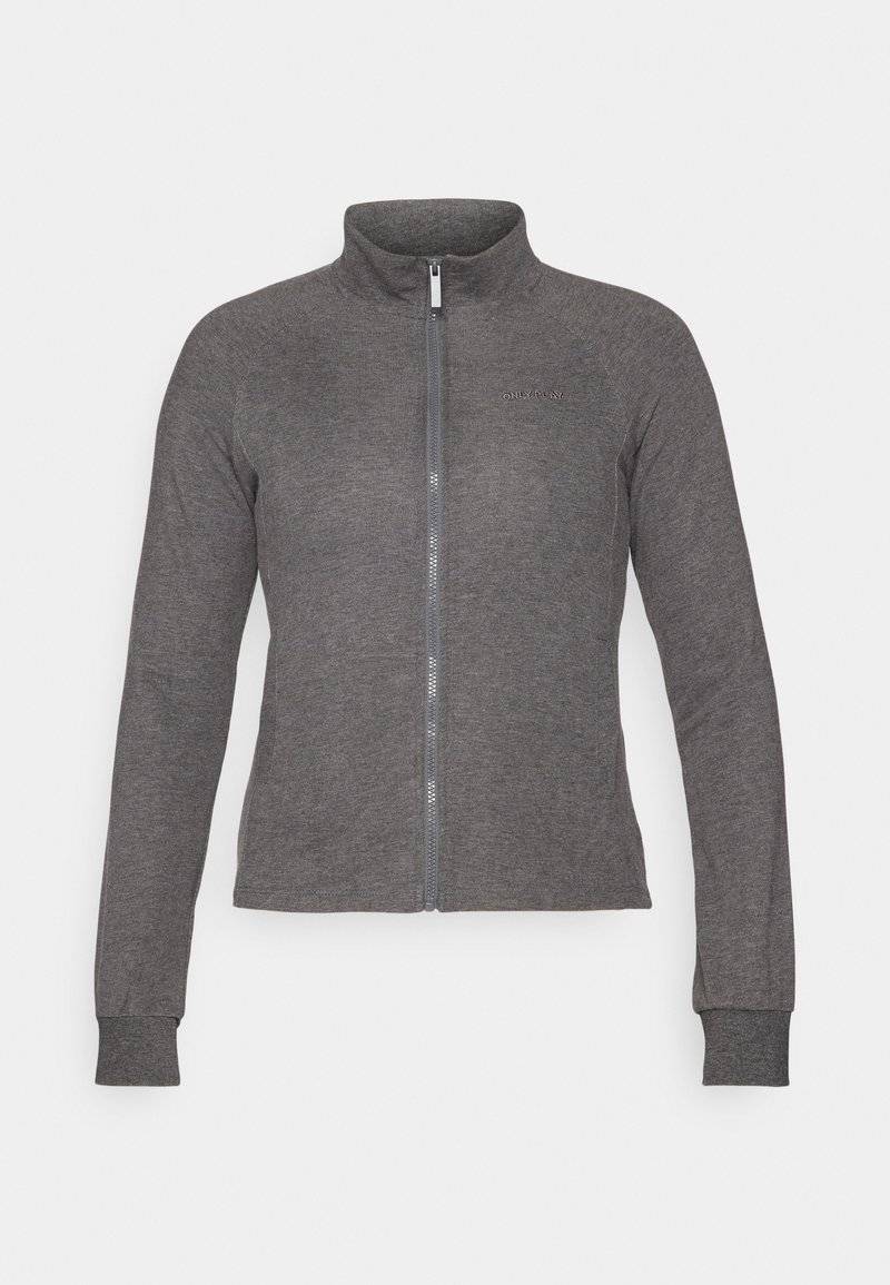ONLY Play ONLY Play ONPMELINA ZIP - Zip-up sweatshirt - dark grey melange Saisonschlussverkauf