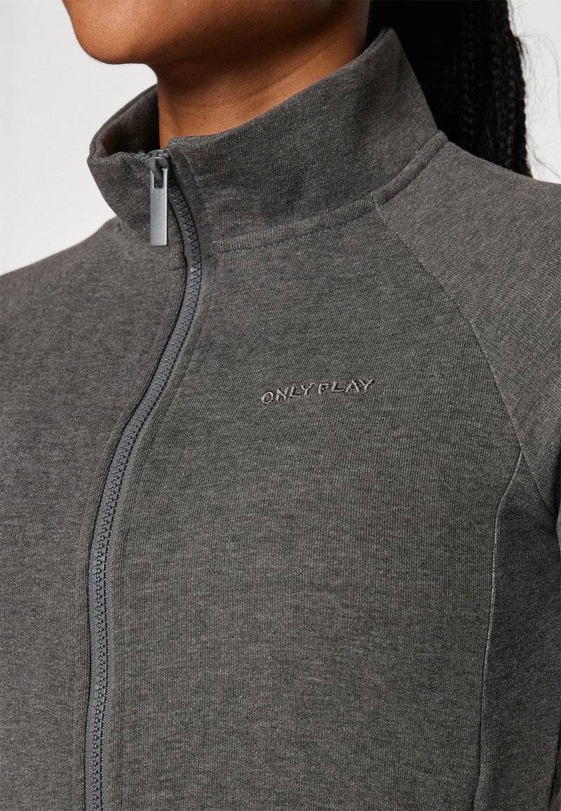 ONLY Play ONLY Play ONPMELINA ZIP - Zip-up sweatshirt - dark grey melange Saisonschlussverkauf