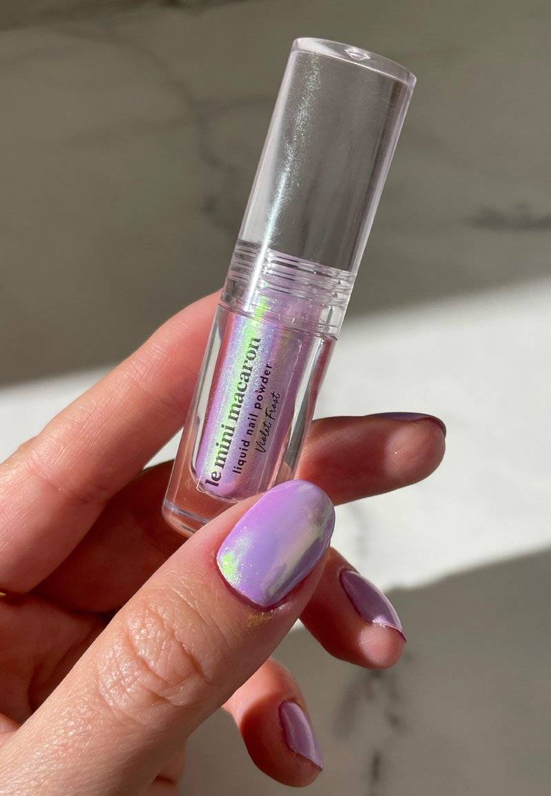 Le Mini Macaron Le Mini Macaron LIQUID NAIL POWDER - Nail polish - violet frost Riesige Ersparnisse